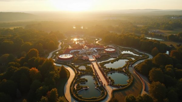 Découvrir la vue aérienne du plan Puy du Fou pour une visite optimisée